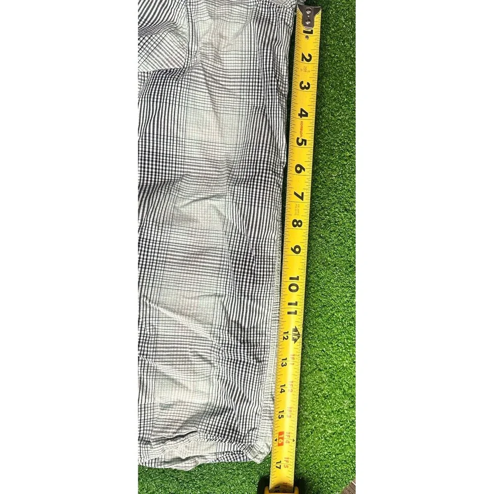 The North Face‎ Mens Button Down Shirt XL Green Plaid Short Sleeve Outdoors